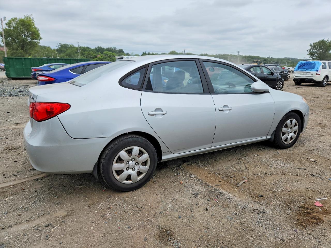 2007 Hyundai Elantra Gls Silver vin: KMHDU46D17U222360