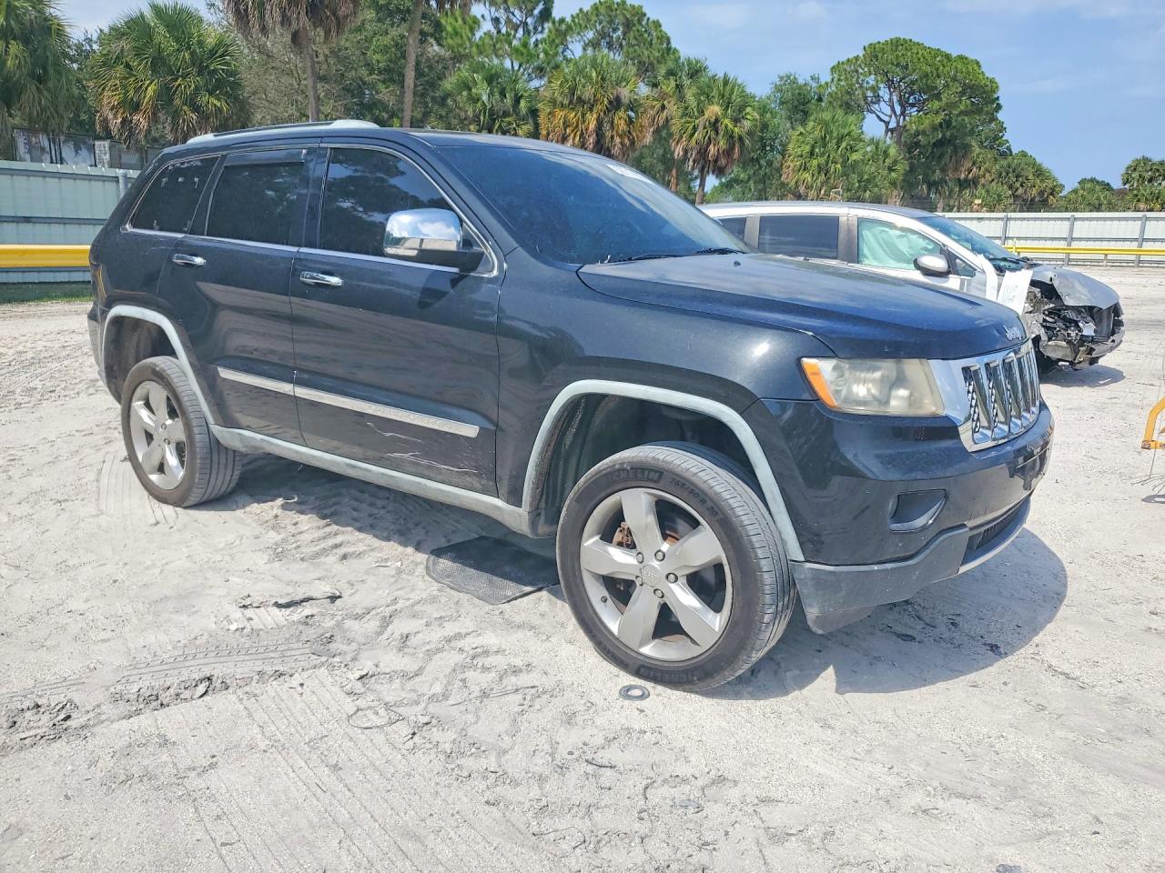 2012 Jeep Grand Cherokee Overland Black vin: 1C4RJFCT8CC182157