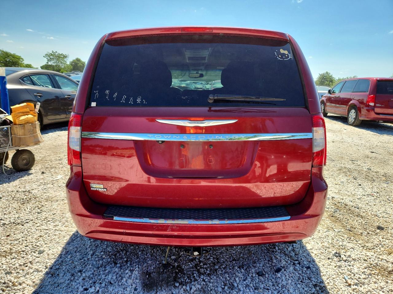 2014 Chrysler Town & Country Touring Red vin: 2C4RC1BG2ER160120