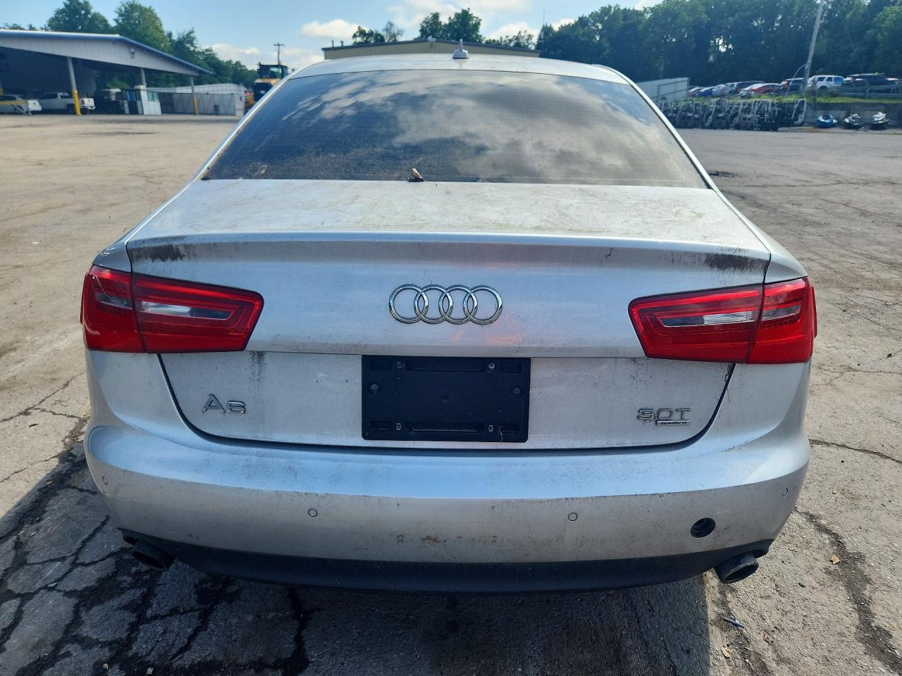 2012 Audi A6 Premium Plus Silver vin: WAUGGAFC7CN061870