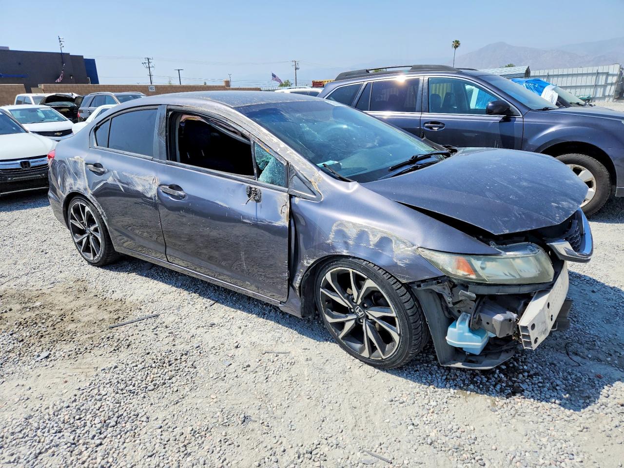 2015 Honda Civic Lx Charcoal vin: 2HGFB2F58FH547851