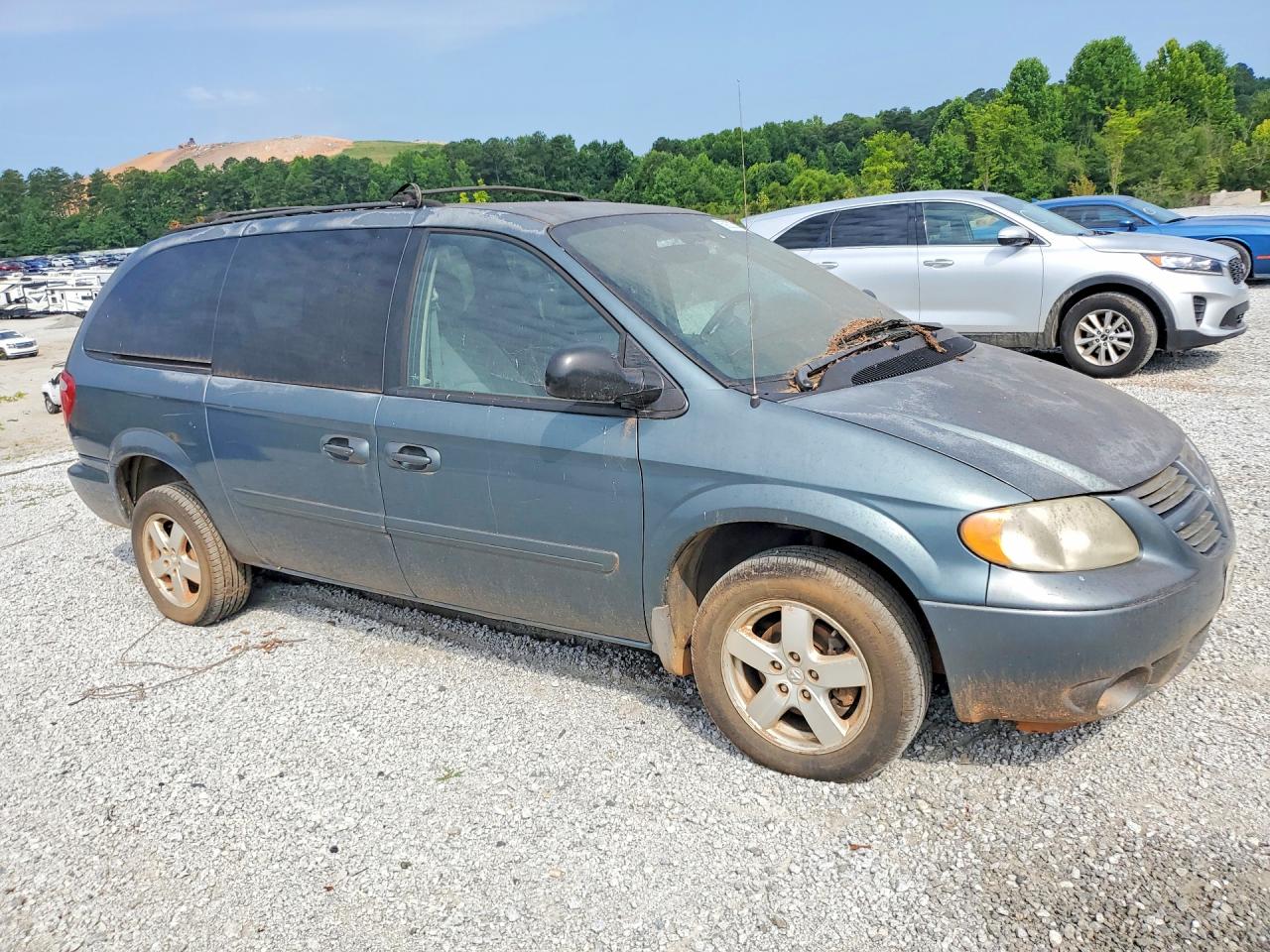 2006 Dodge Grand Caravan Sxt Синий vin: 2D4GP44L76R719107