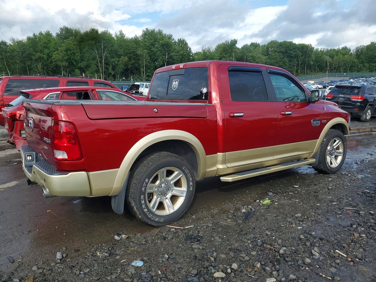 2012 Dodge Ram 1500 Longhorn Red vin: 1C6RD7PT8CS174435
