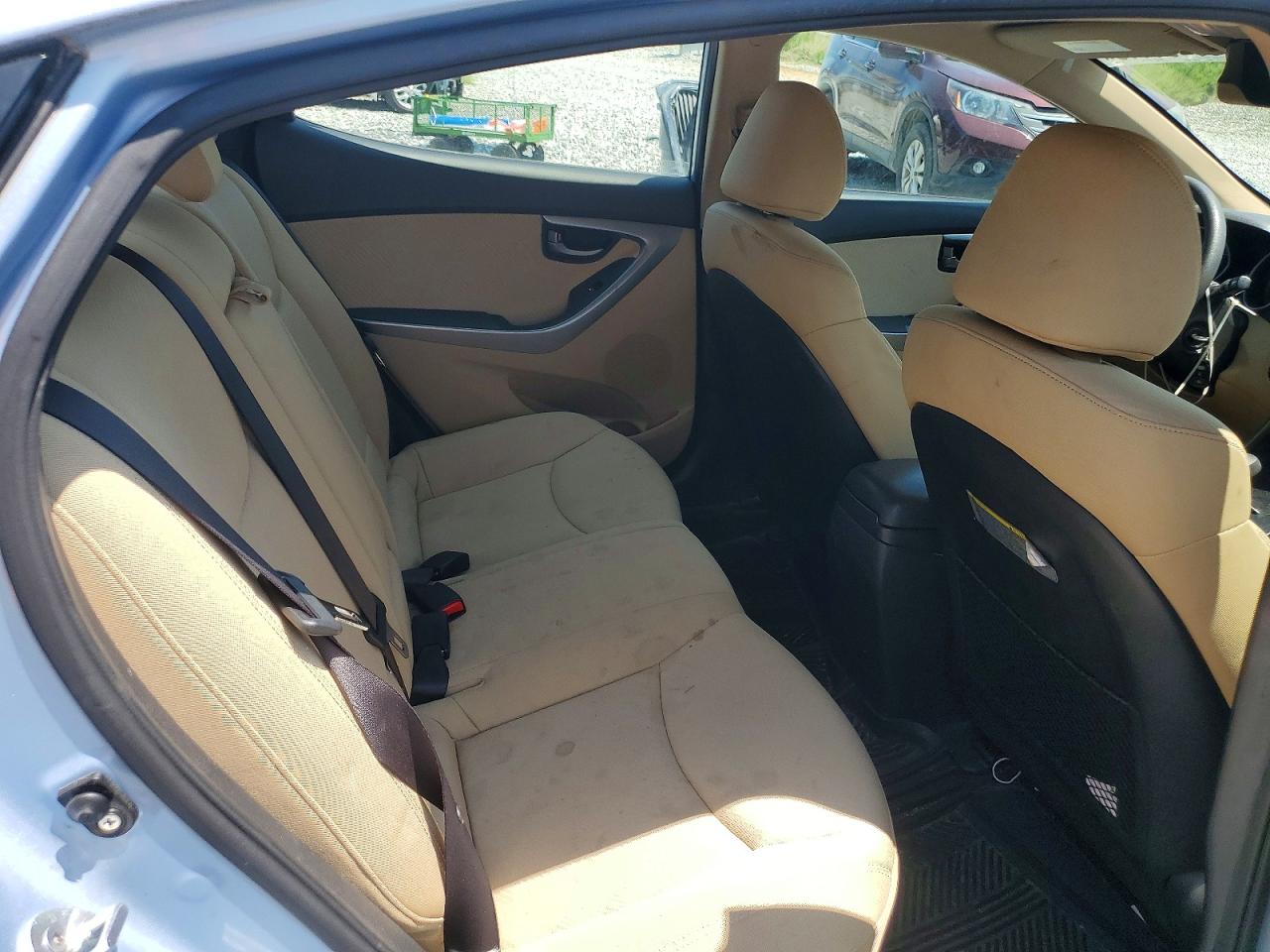 2012 Hyundai Elantra Gls Blue vin: KMHDH4AE6CU232624