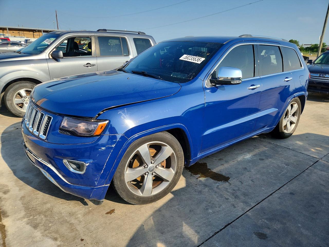 2015 Jeep Grand Cherokee Overland Blue vin: 1C4RJFCGXFC753333