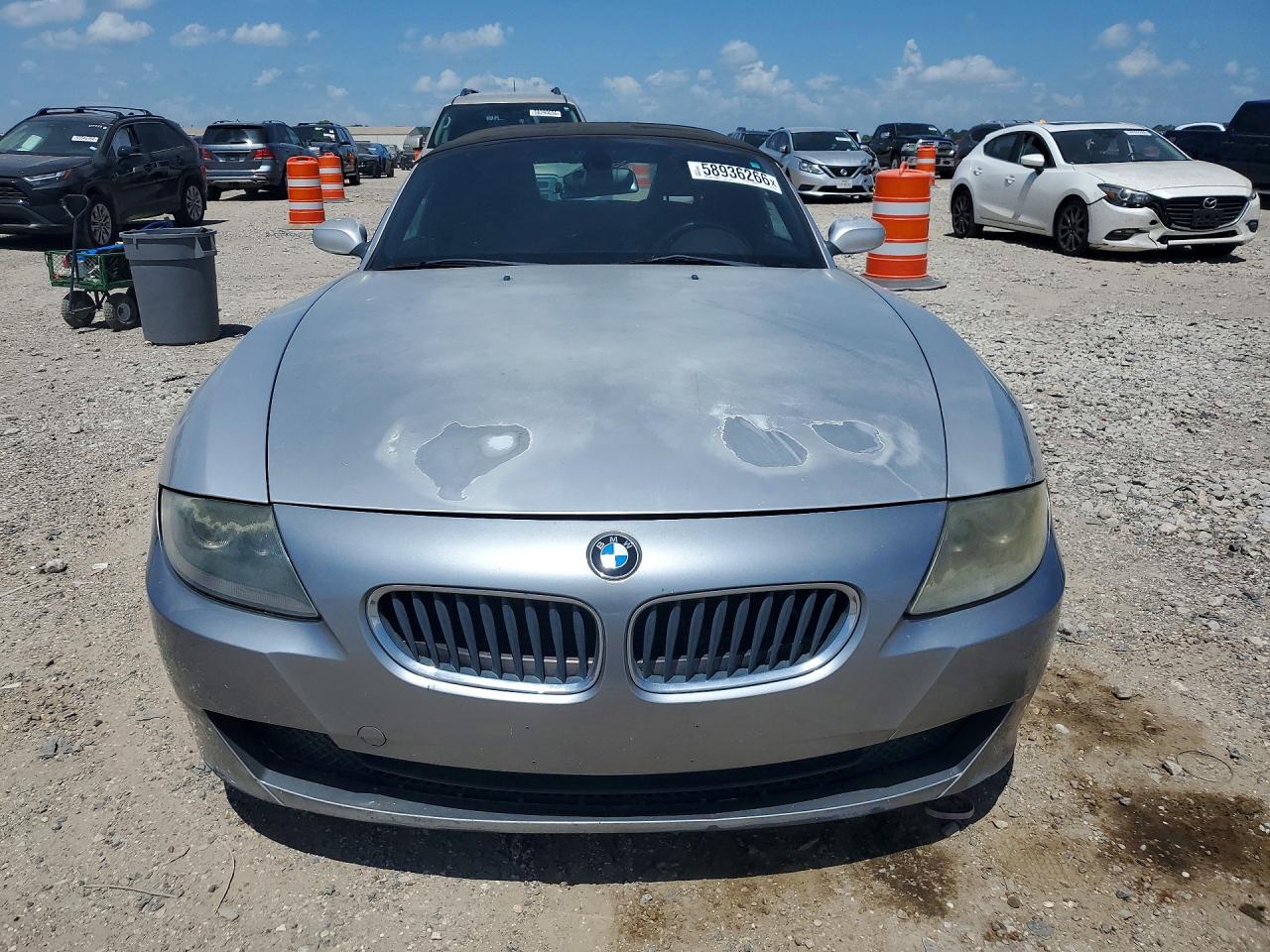 2006 Bmw Z4 3.0 Silver vin: 4USBU33526LW67952