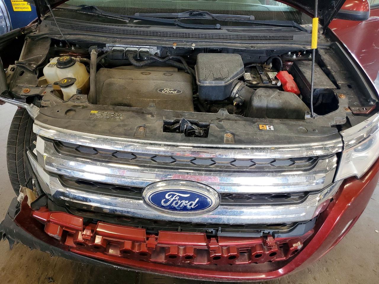 2014 Ford Edge Sel Red vin: 2FMDK3JC6EBB62612