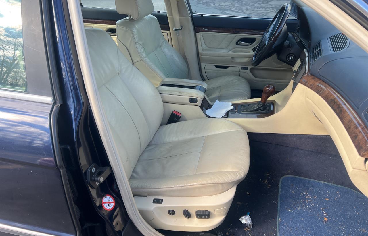 2000 Bmw 740 Il Blue vin: WBAGH8346YDP14396