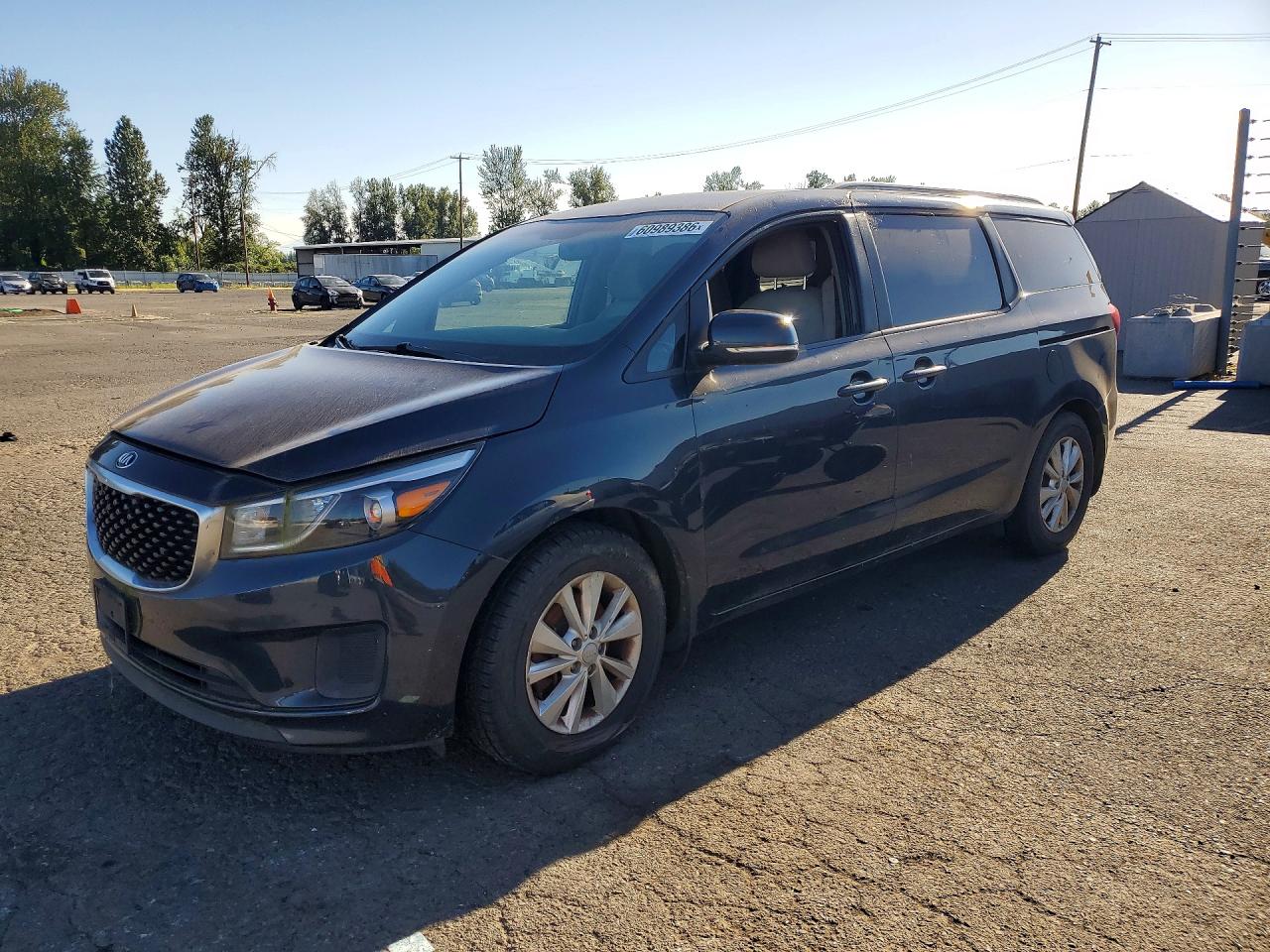 2015 Kia Sedona Lx Blue vin: KNDMB5C17F6050400