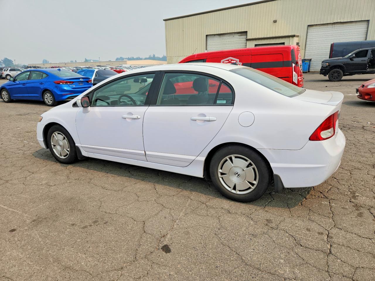2009 Honda Civic Hybrid White vin: JHMFA362X9S013310