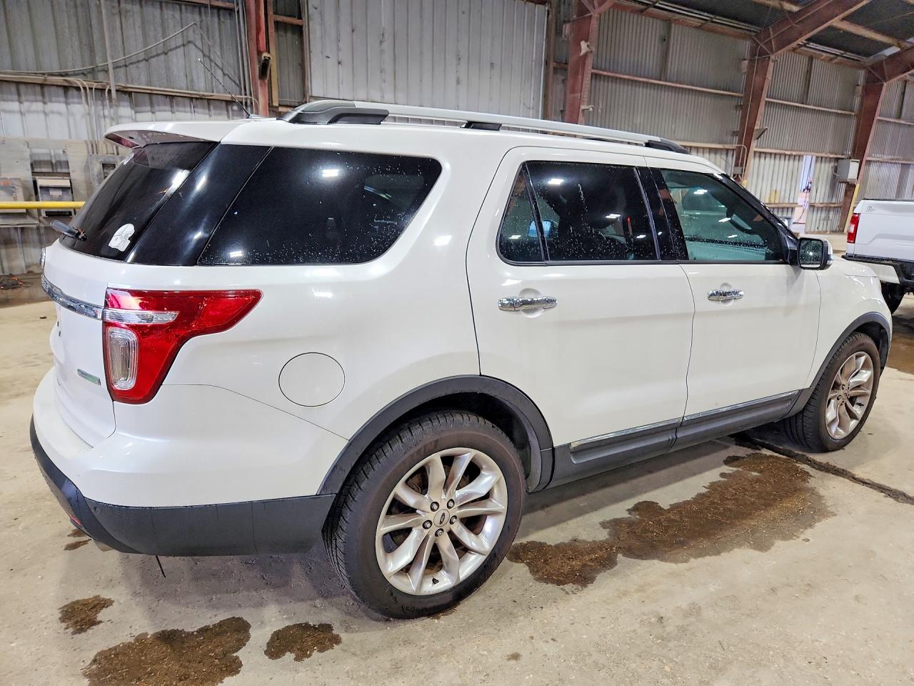 2013 Ford Explorer Limited White vin: 1FM5K7F91DGB53073
