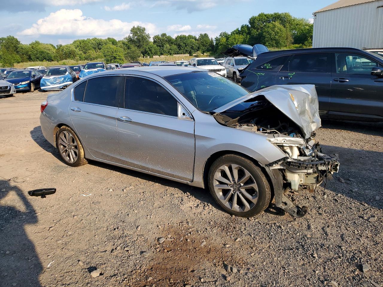 2014 Honda Accord Sport Серый vin: 1HGCR2F56EA063110