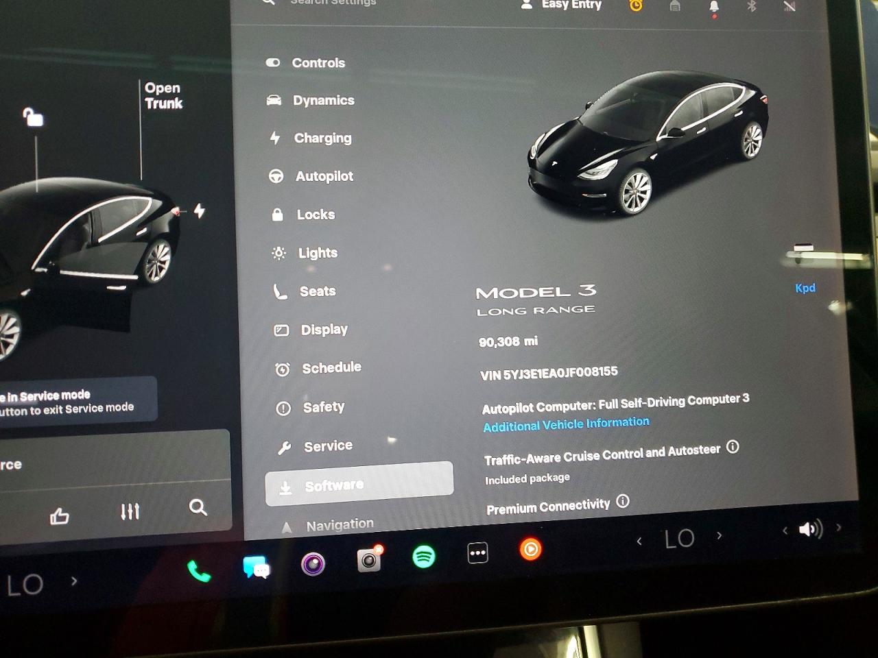 2018 Tesla Model 3 Синий vin: 5YJ3E1EA0JF008155