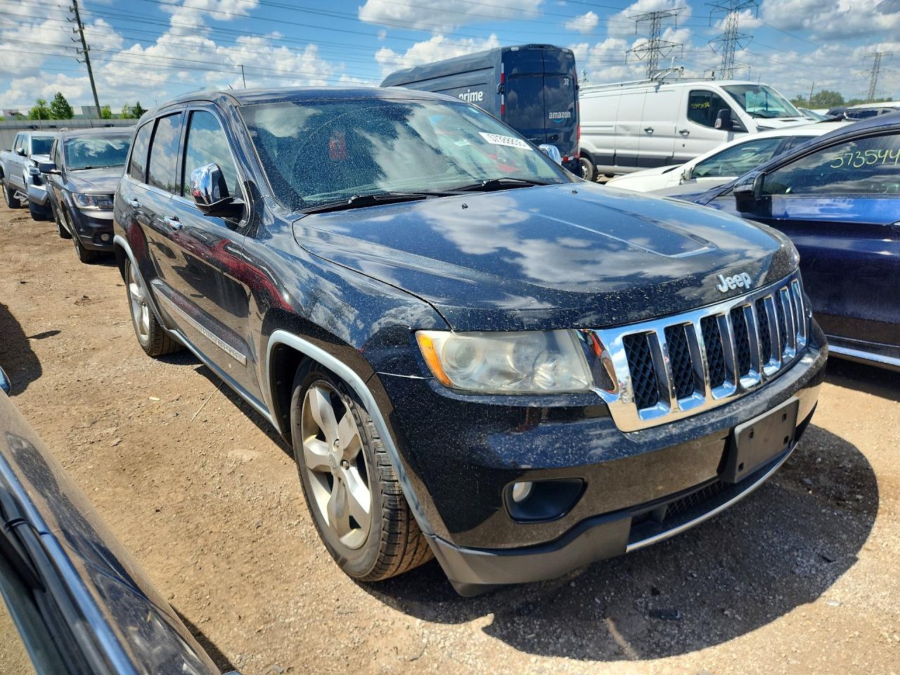 2012 Jeep Grand Cherokee Overland Black vin: 1C4RJFCT6CC141610