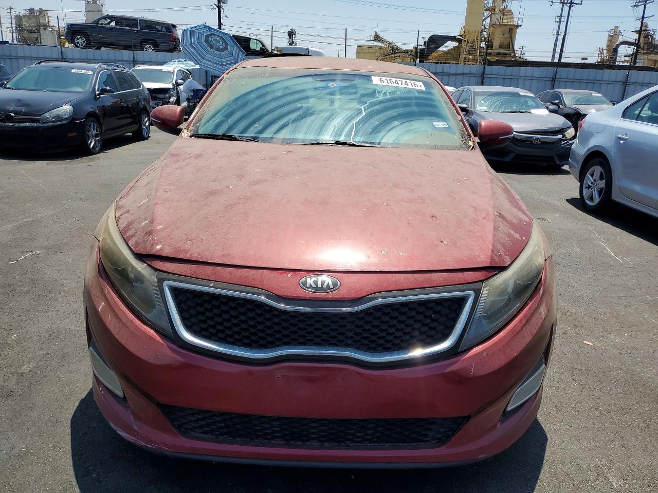2015 Kia Optima Lx Red vin: 5XXGM4A76FG473575