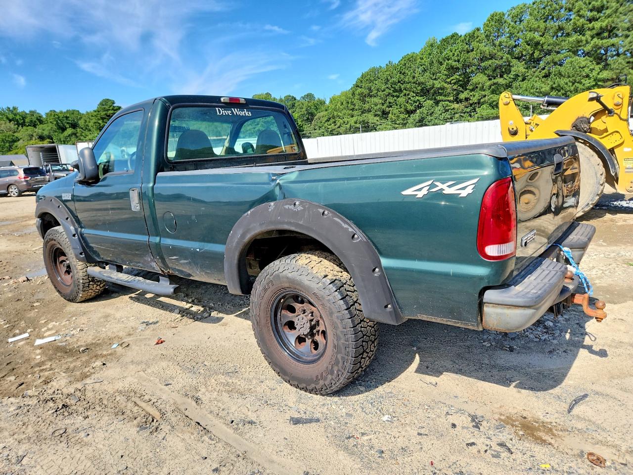 2001 Ford F250 Super Duty Green vin: 1FTNF21L81ED06103