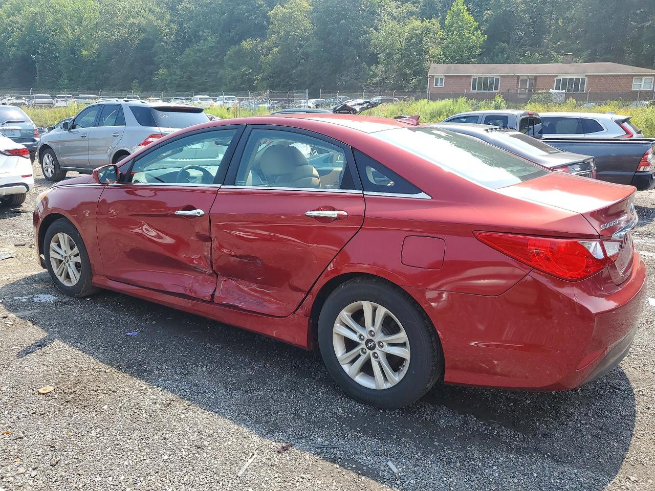 2014 Hyundai Sonata Gls Красный vin: 5NPEB4AC2EH944831