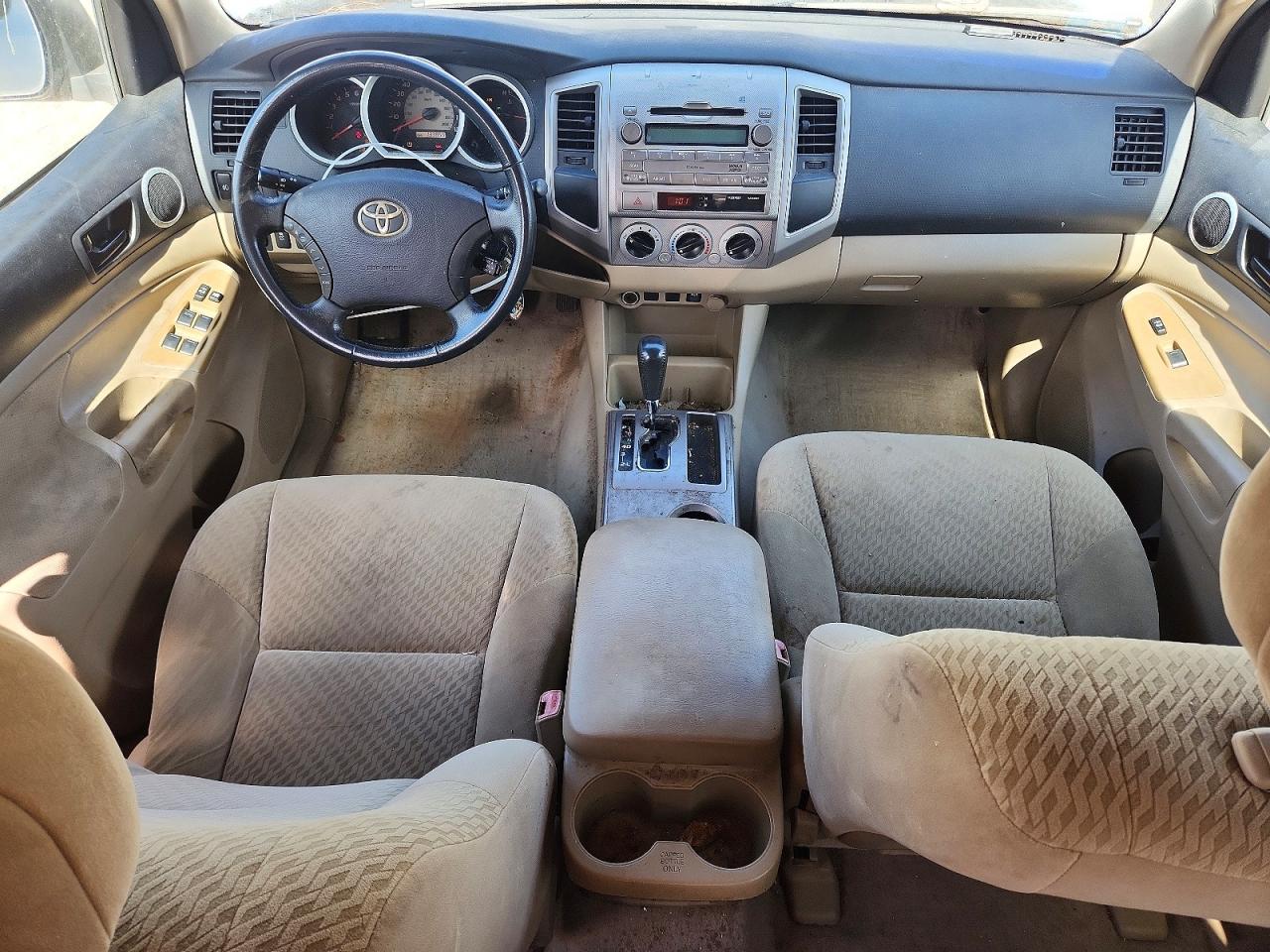 2009 Toyota Tacoma Double Cab Prerunner Silver vin: 3TMJU62NX9M077215