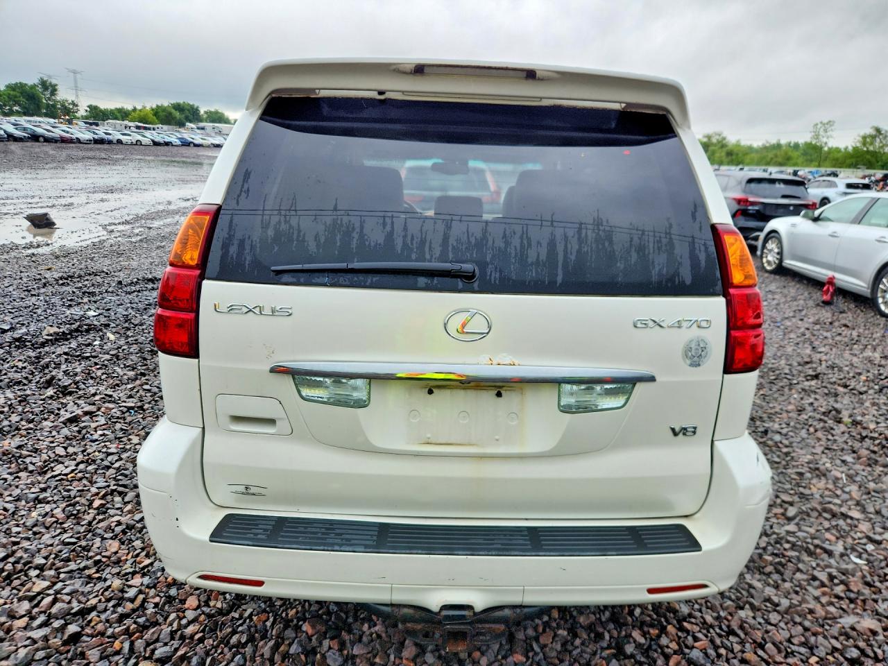 2004 Lexus Gx 470 White vin: JTJBT20X640032396