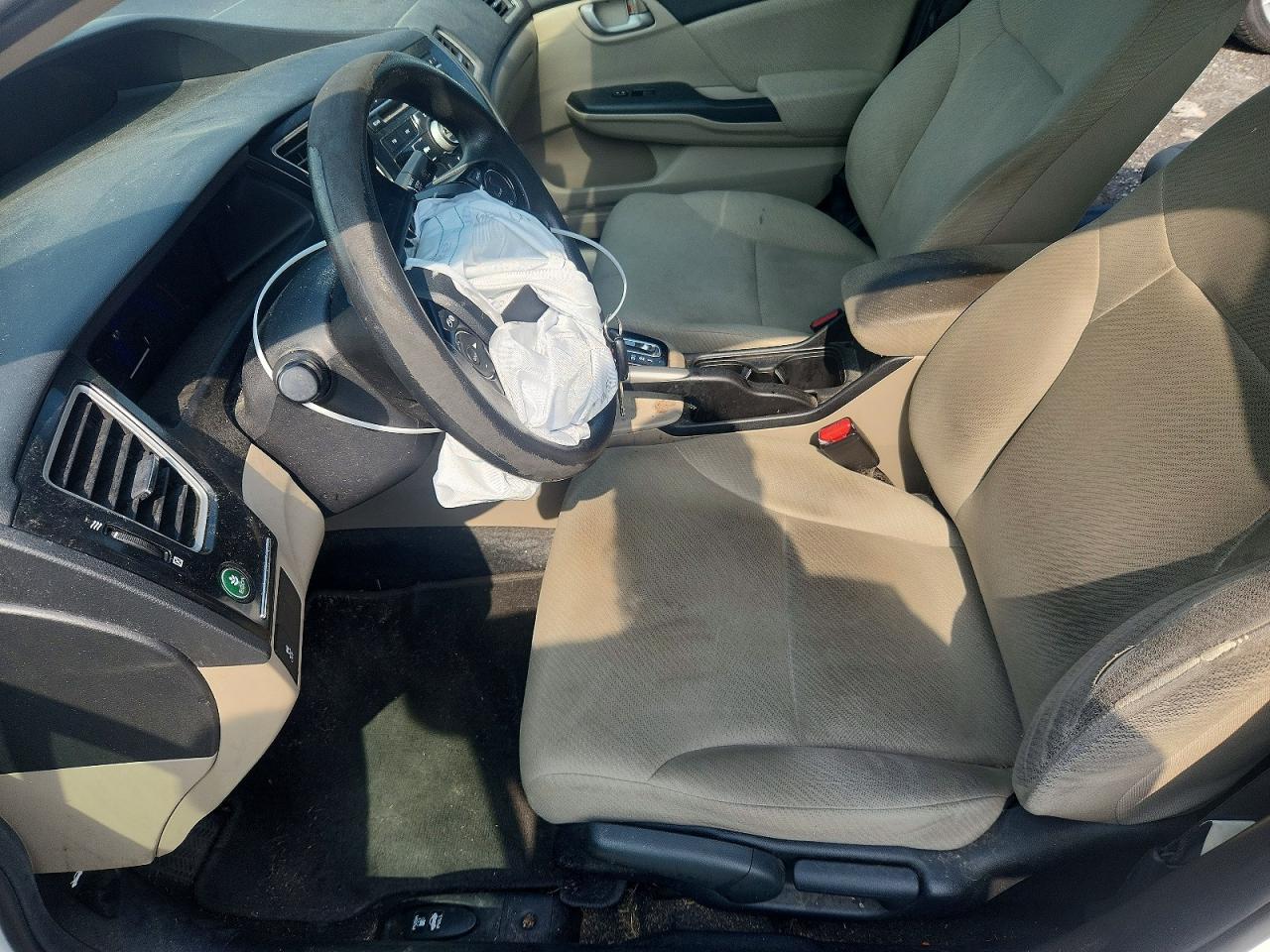 2013 Honda Civic Lx White vin: 19XFB2F57DE287661