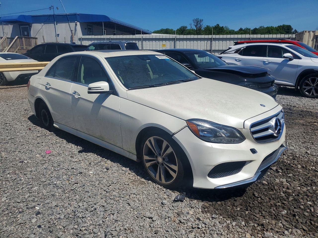 2015 Mercedes-benz E 350 White vin: WDDHF5KB1FB095149