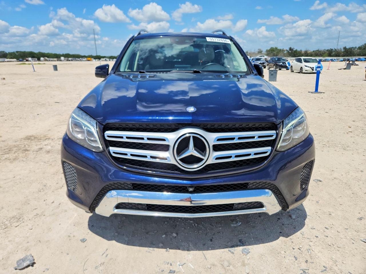 2017 Mercedes-benz Gls 450 4matic Blue vin: 4JGDF6EEXHA829635