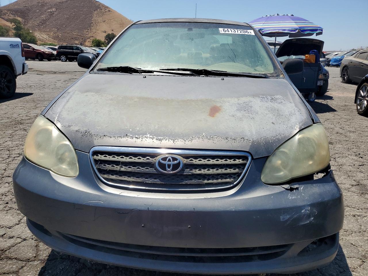 2007 Toyota Corolla Ce Gray vin: 1NXBR32E17Z893108