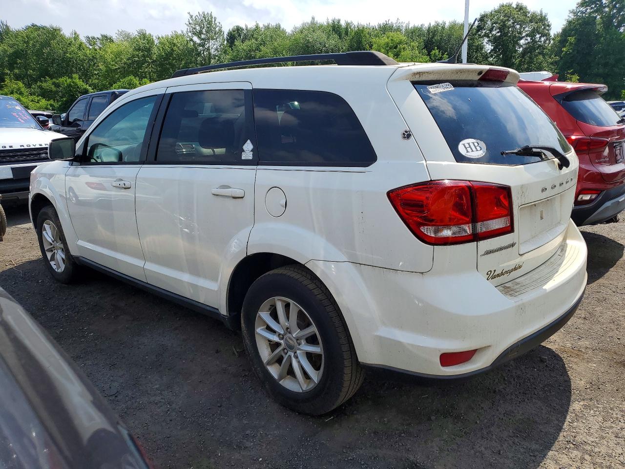 2015 Dodge Journey Sxt White vin: 3C4PDCBB8FT586946