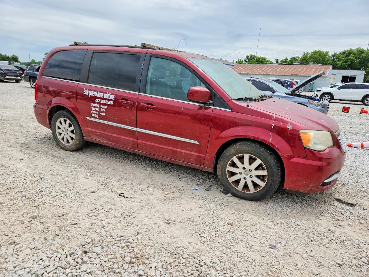 2013 Chrysler Town & Country Touring Red vin: 2C4RC1BGXDR566466