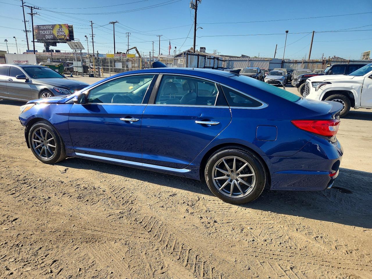 2015 Hyundai Sonata Limited Blue vin: 5NPE34AF3FH079473