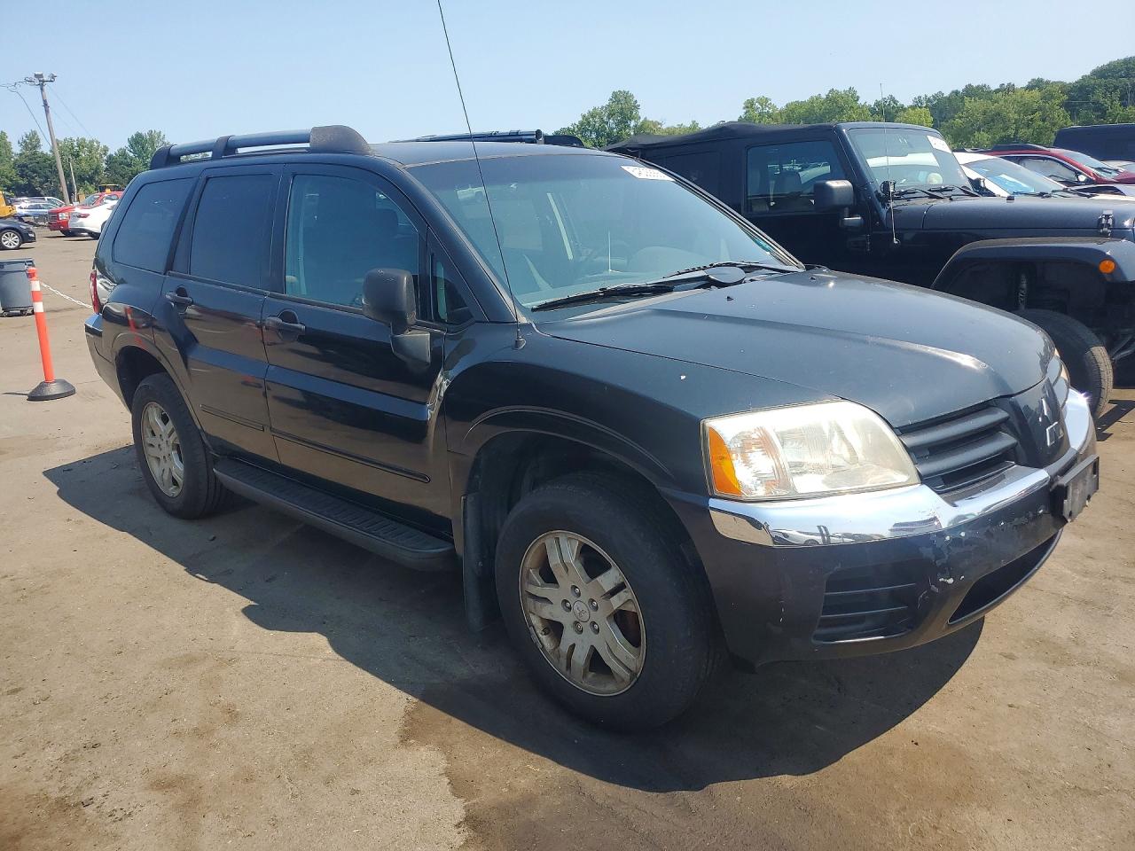 2004 Mitsubishi Endeavor Ls Black vin: 4A4MN21S84E105126
