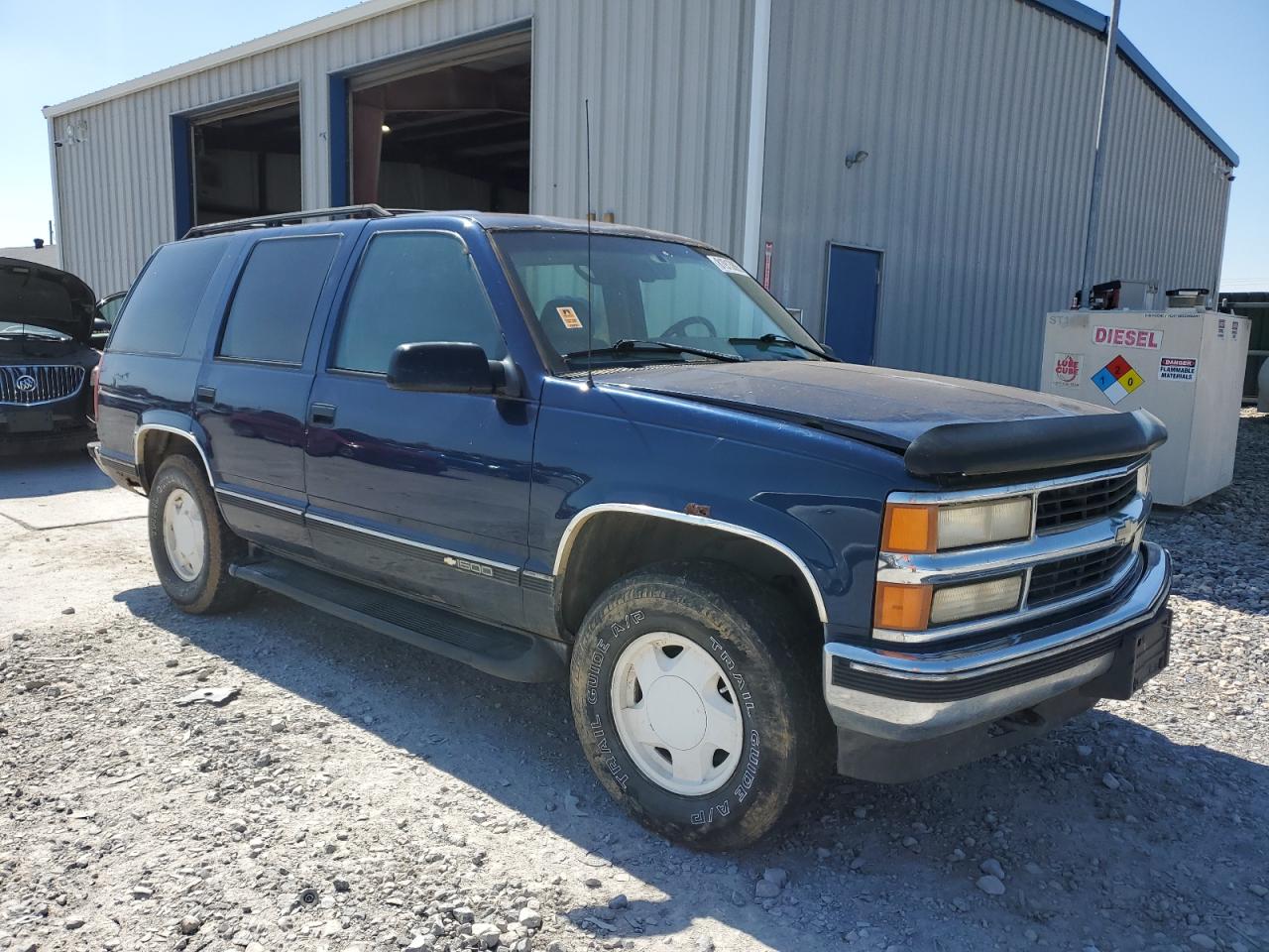 1996 Chevrolet Tahoe K1500 Синий vin: 1GNEK13R9TJ317958