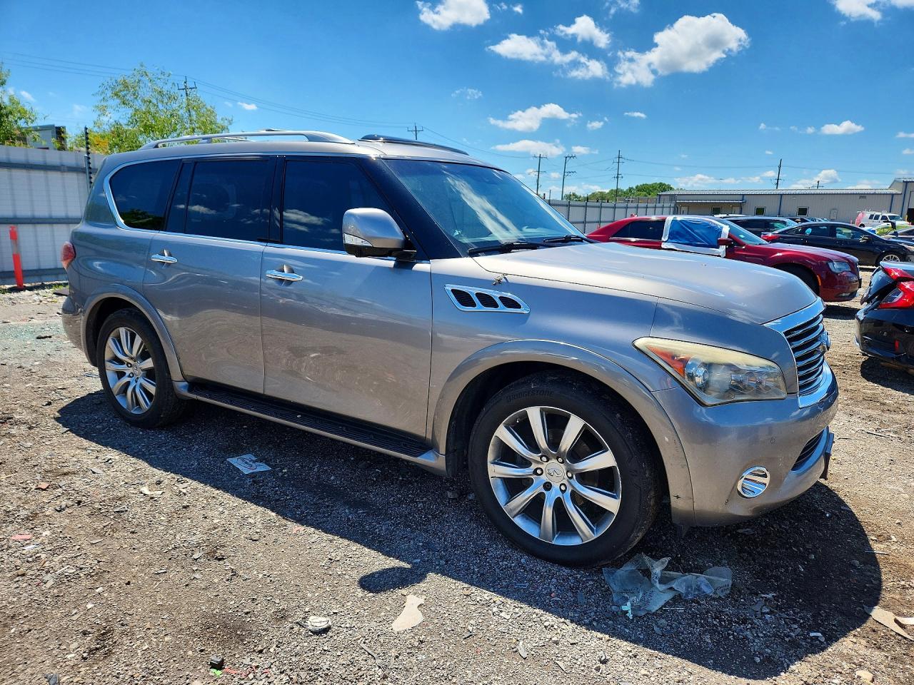 2012 Infiniti Qx56 Base Gray vin: JN8AZ2NC2C9317534