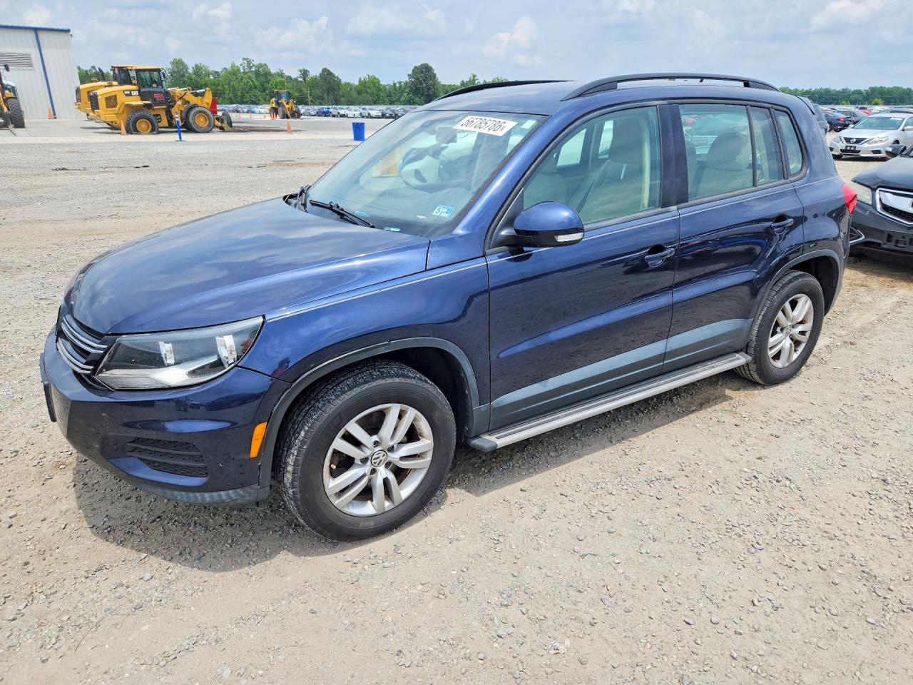 2016 Volkswagen Tiguan S Blue vin: WVGAV7AX3GW600699