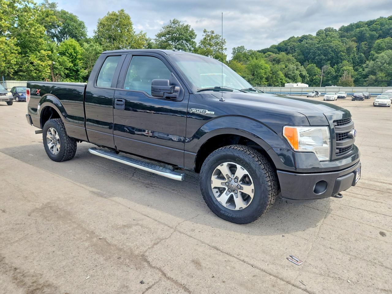 2014 Ford F150 Super Cab Black vin: 1FTEX1EM5EFC06518