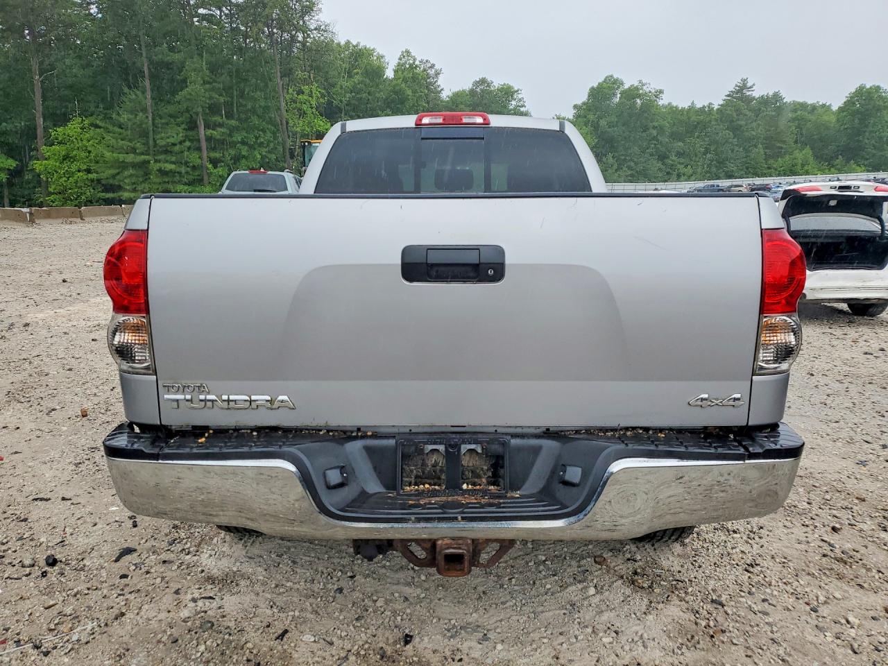 2007 Toyota Tundra Double Cab Sr5 Silver vin: 5TBBT54107S454037