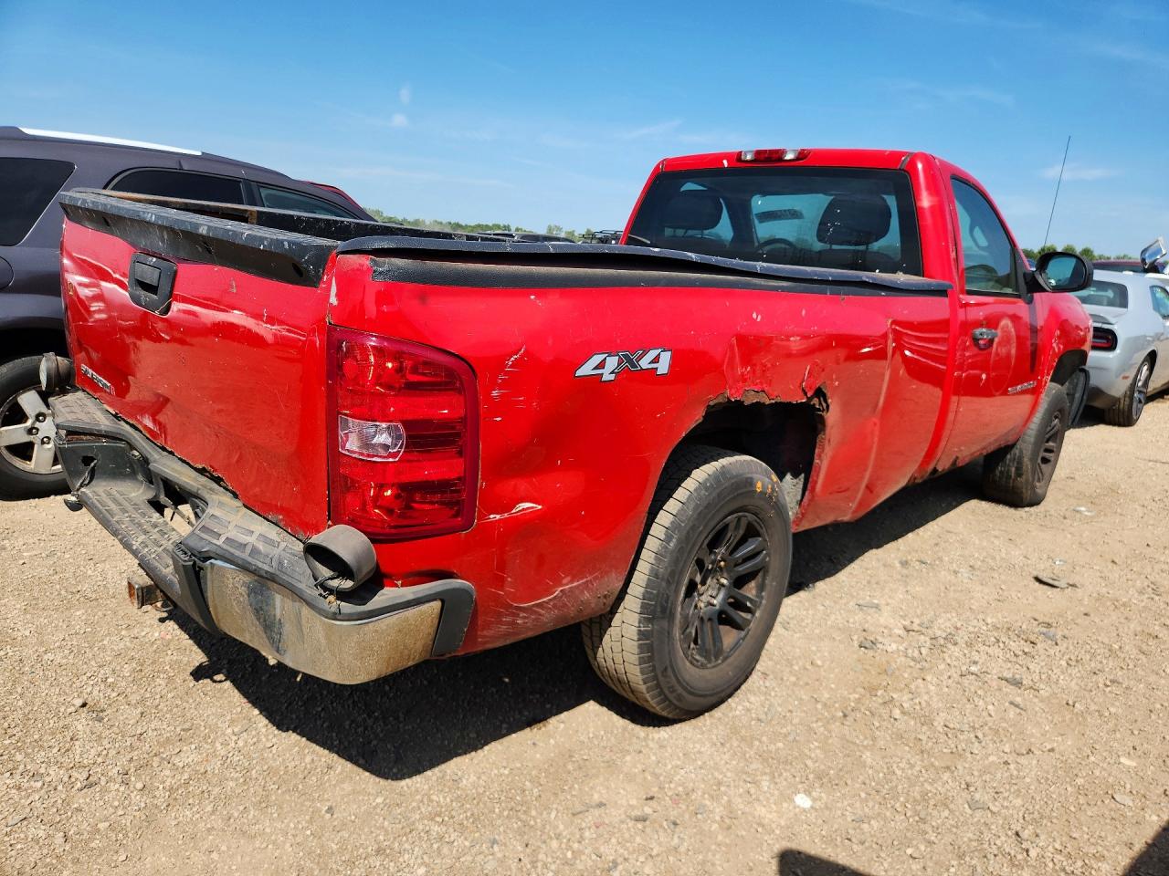 2008 Chevrolet Silverado K1500 Red vin: 1GCEK14C28Z218619