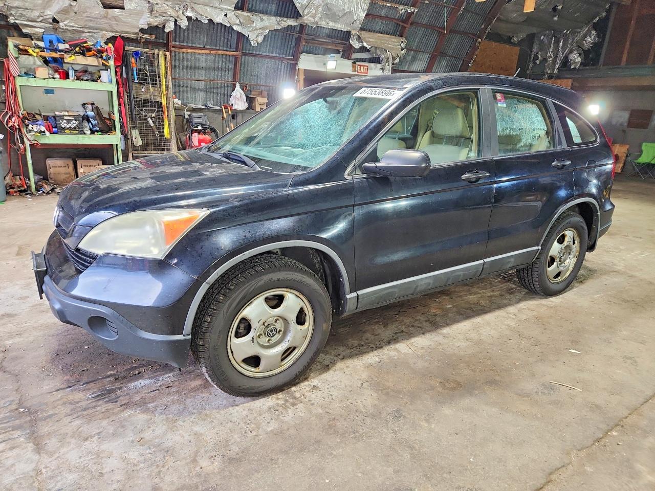 2009 Honda Cr-v Lx Черный vin: 5J6RE48349L017338