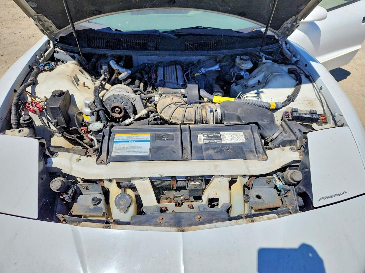 1995 Pontiac Firebird Formula White vin: 2G2FV22P7S2235647