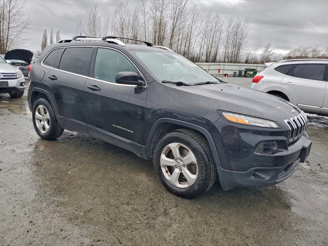 2014 Jeep Cherokee Latitude Black vin: 1C4PJMCB5EW208329
