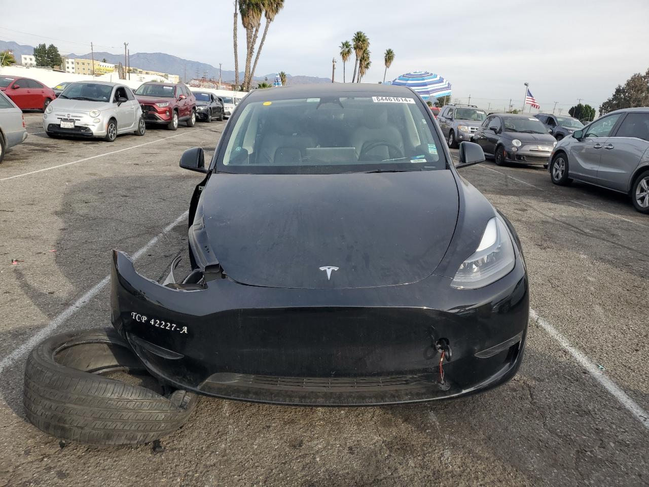 2023 Tesla Model Y Черный vin: 7SAYGAEE2PF740429