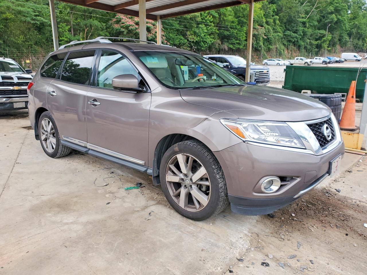 2014 Nissan Pathfinder S Коричневый vin: 5N1AR2MN7EC650599
