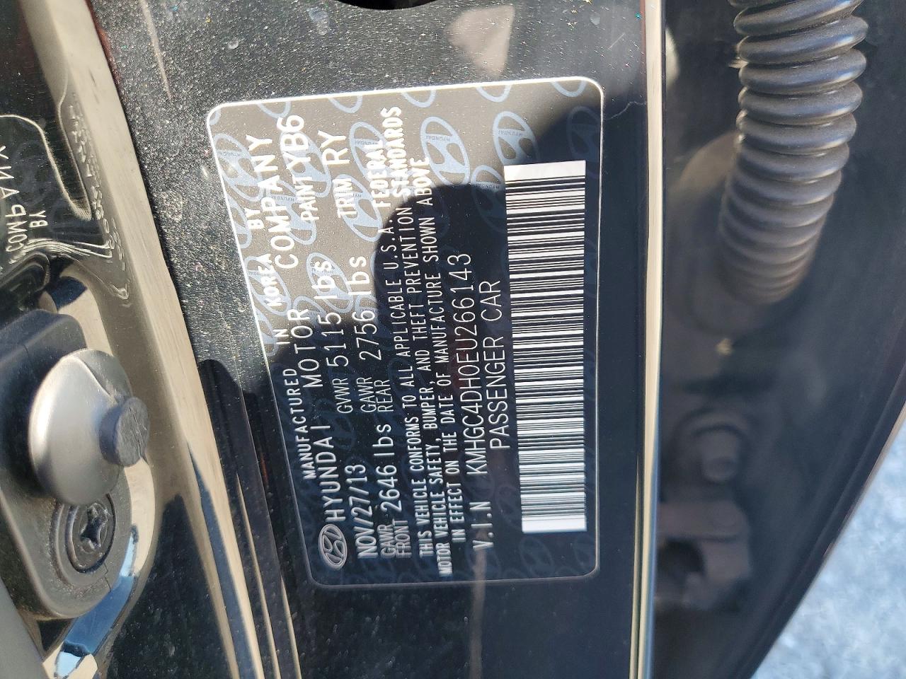 2014 Hyundai Genesis 5.0l Charcoal vin: KMHGC4DH0EU266143