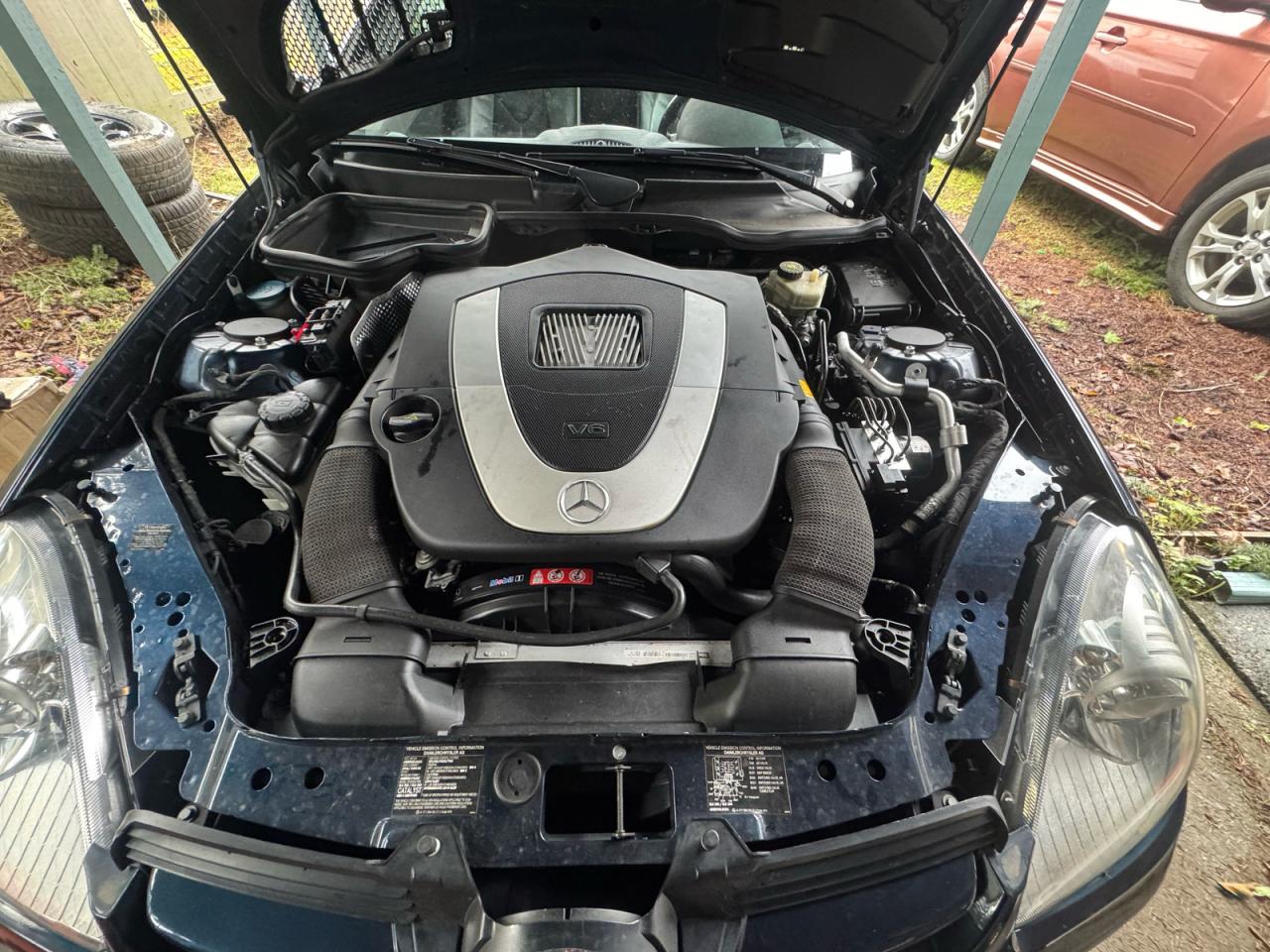 2006 Mercedes-benz Slk 350 Blue vin: WDBWK56F36F093873