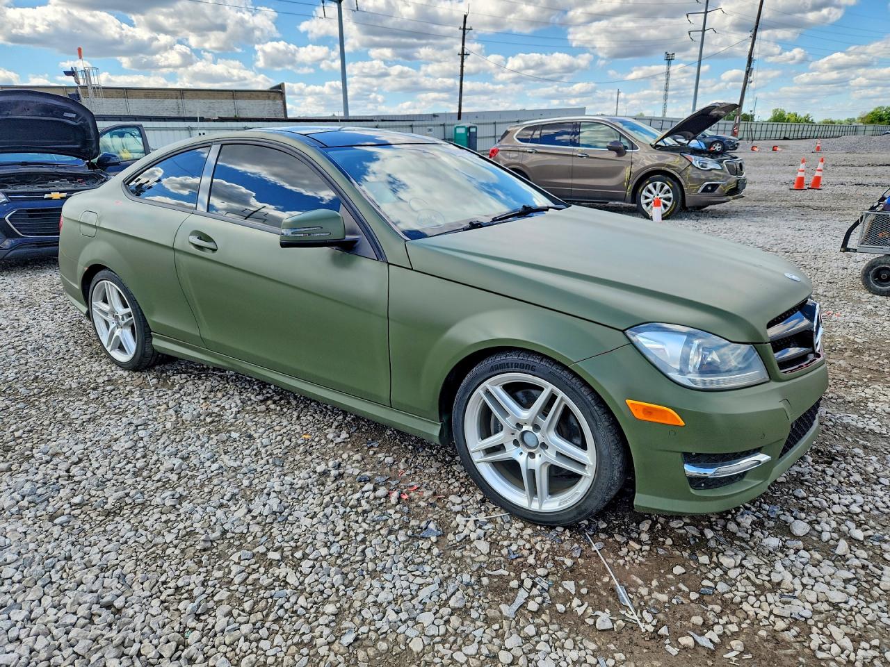 2014 Mercedes-benz C 350 4matic Green vin: WDDGJ8JB7EG292681