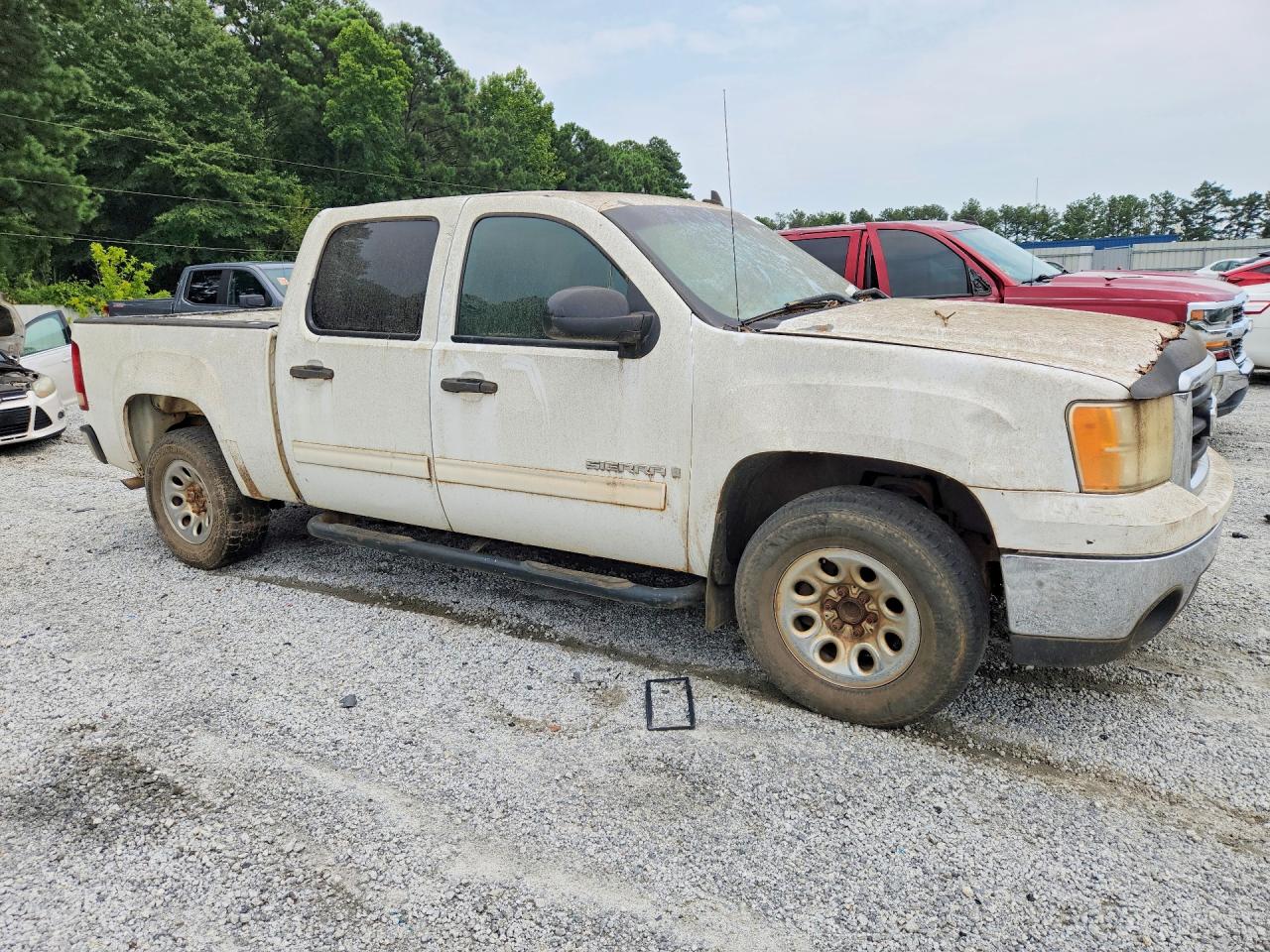2008 Gmc Sierra C1500 White vin: 3GTEC13C18G100284