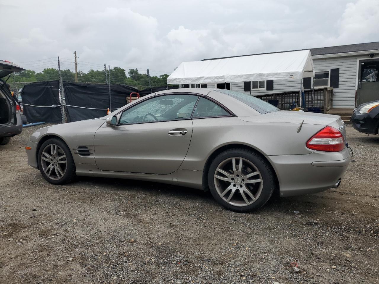 2007 Mercedes-benz Sl 550 Gray vin: WDBSK71F67F118753