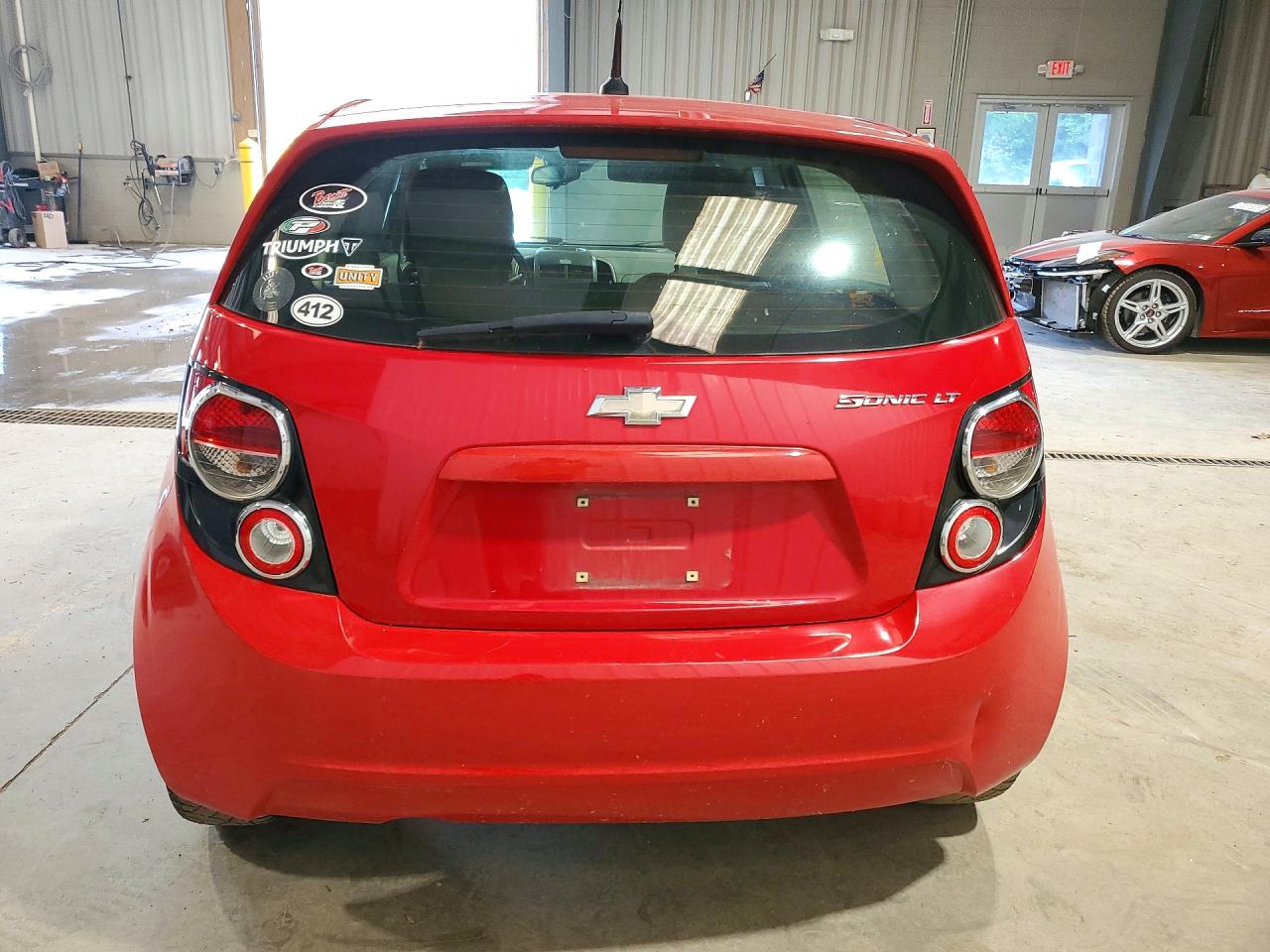 2013 Chevrolet Sonic Lt Red vin: 1G1JC6SGXD4224828