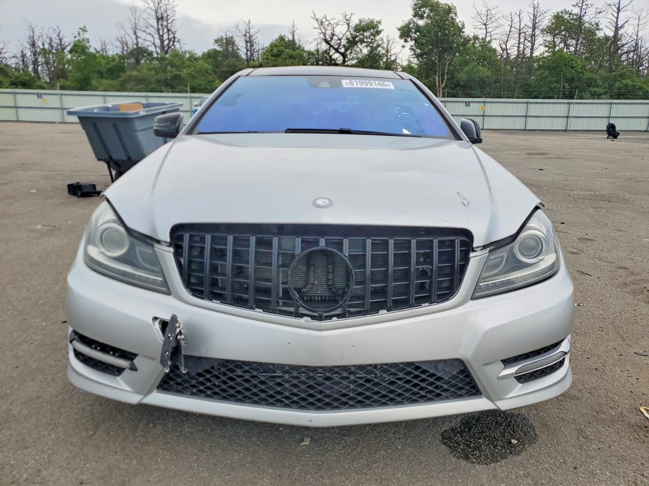 2014 Mercedes-benz C 350 4matic Silver vin: WDDGJ8JB8EG264694