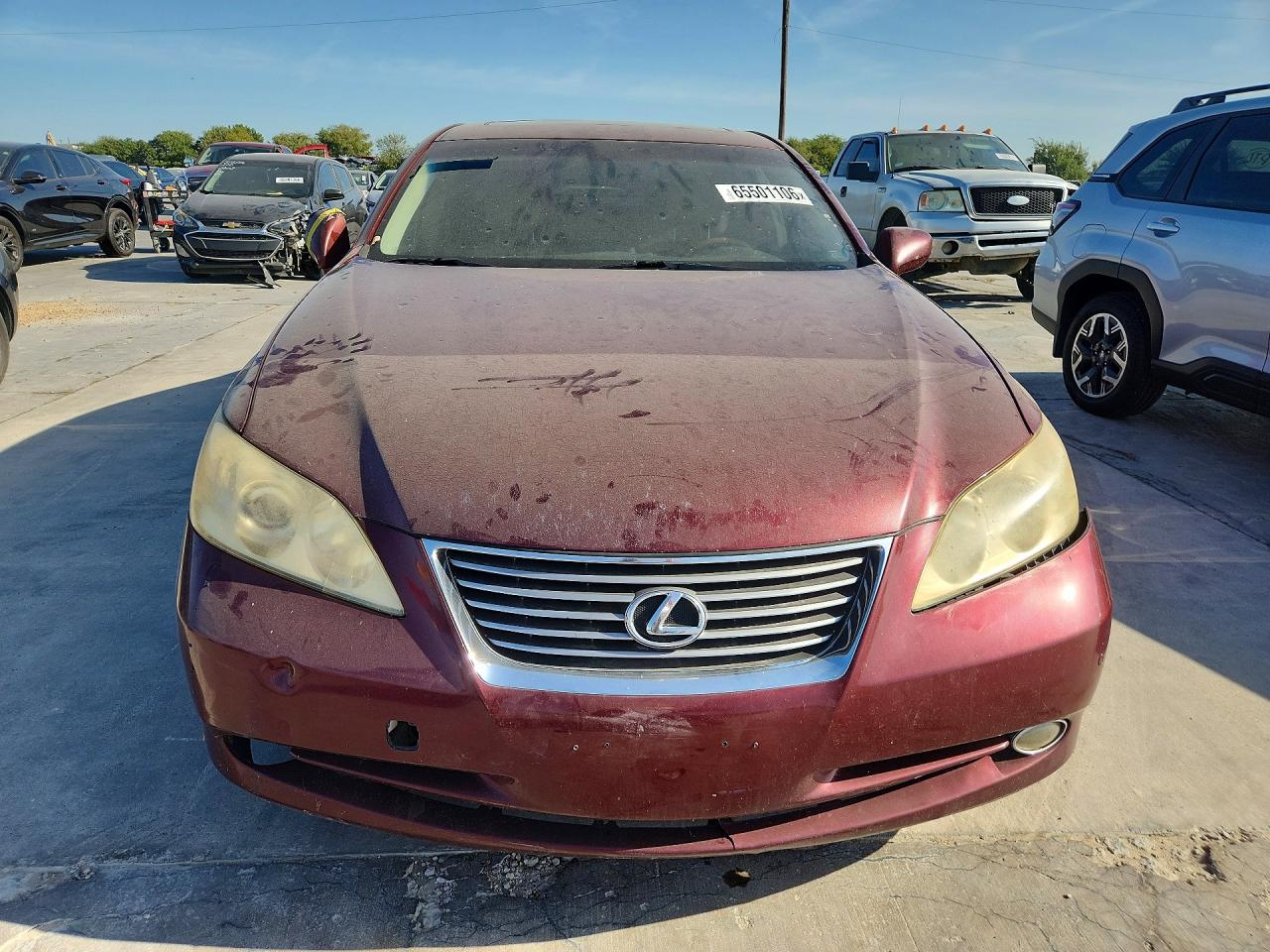 2008 Lexus Es 350 Burgundy vin: JTHBJ46G382223164